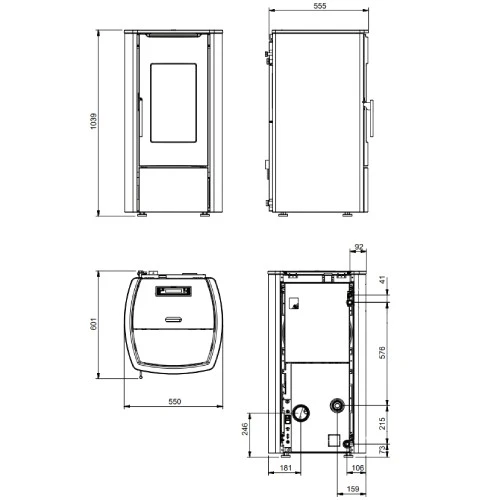 Pelletofen La Nordica Extraflame Marina Idro H11 | 14,8 KW Wasserführend 6 Pelletofen La Nordica Extraflame Marina Idro H11 | 14,8 KW Wasserführend – Bild 4