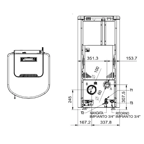 Pelletofen La Nordica Extraflame Rosanna Idro 14,2 KW Wasserführend 5 Pelletofen La Nordica Extraflame Rosanna Idro 14,2 KW Wasserführend – Bild 3