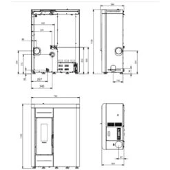 Pelletofen La Nordica Extraflame Virna Idro 14,5 KW Wasserführend 7 Pelletofen La Nordica Extraflame Virna Idro 14,5 KW Wasserführend -Chimney Geschaft Pelletofen La Nordica Extraflame Virna Idro tech 900x900