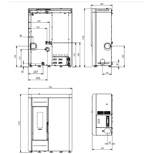 Pelletofen La Nordica Extraflame Virna Idro 14,5 KW Wasserführend 5 Pelletofen La Nordica Extraflame Virna Idro 14,5 KW Wasserführend – Bild 3