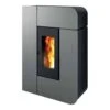 Pelletofen MCZ ALEA Air 7 S1 7 KW 1 Pelletofen MCZ ALEA Air 7 S1 7 KW -Chimney Geschaft Pelletofen MCZ ALEA Silber 900x900