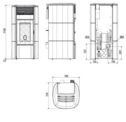 Pelletofen MCZ CLUB Absolute Air 10 M3 10 KW -Chimney Geschaft Pelletofen MCZ CLUB Air 10 M3 900x900