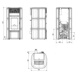Pelletofen MCZ SUITE Hydromatic 24 M2+ 24,2 KW Wasserführend -Chimney Geschaft Pelletofen MCZ CLUB Hydromatic 18 M2 tb 900x900