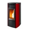 Pelletofen MCZ EGO Air 8 XUP! M3 8,1 KW -Chimney Geschaft Pelletofen MCZ EGO Air Matic 8 M3 Core Bordeaux 900x900