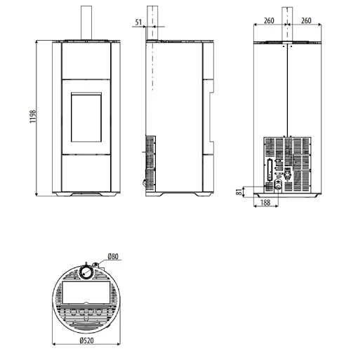 Pelletofen MCZ HALO Air 8 UP! M1 8,1 KW 6 Pelletofen MCZ HALO Air 8 UP! M1 8,1 KW – Bild 4