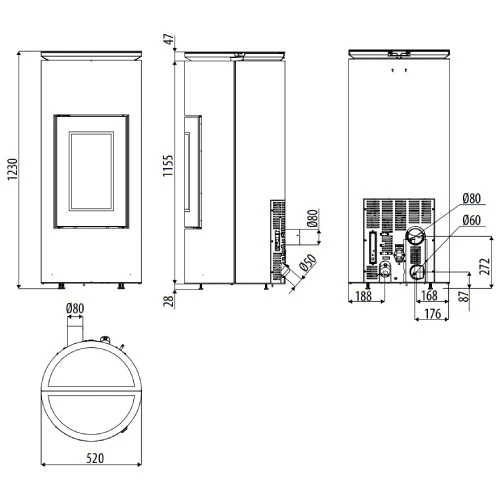 Pelletofen MCZ MOOD Comfort Air 8 M1 8,1 KW 4 Pelletofen MCZ MOOD Comfort Air 8 M1 8,1 KW – Bild 2