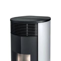 Pelletofen MCZ PAD Hydromatic 24 M2+ 24,2 KW Wasserführend -Chimney Geschaft Pelletofen MCZ PAD Hydromatic 18 24 M2 plus wasserfuehrend Weiss Detail 900x900