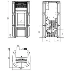 Pelletofen MCZ SUITE Hydromatic 18 M2+ 17,7 KW Wasserführend 7 Pelletofen MCZ SUITE Hydromatic 18 M2+ 17,7 KW Wasserführend -Chimney Geschaft Pelletofen MCZ SUITE zeichnung 900x900
