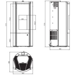 Pelletofen Olsberg Arina 3.0 | 6 KW Raumluftunabhängig 7 Pelletofen Olsberg Arina 3.0 | 6 KW Raumluftunabhängig -Chimney Geschaft Pelletofen Olsberg Arina zeichnung 900x900