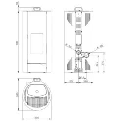 Pelletofen PALAZZETTI Ecofire Nina 8 KW 7 Pelletofen PALAZZETTI Ecofire Nina 8 KW -Chimney Geschaft Pelletofen Palazzetti Nina Abmessungen 900x900