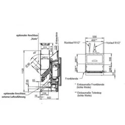 Pelletofen Wodtke PE Nova Einbaugerät Water+ 8/10 KW Wasserführend -Chimney Geschaft Pelletofen Wodtke PE Nova Einbauger t water teh 2023 900x900