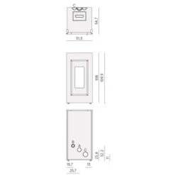 Pelletofen Cadel Prince Plus 11 | 10,5 KW 7 Pelletofen Cadel Prince Plus 11 | 10,5 KW -Chimney Geschaft Prince 11 Plus tehn 900x900