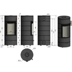 Kaminofen Cera Design Rondotherm Titan Mini 6 KW Raumluftunabhängig -Chimney Geschaft RONDOTHERM TITAN minidYeVtsRs339VS 900x900