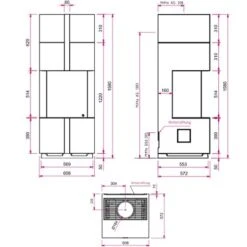 Gaskamin Camina S16 G -Chimney Geschaft S16 G techn 900x900
