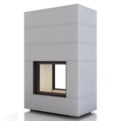 Kaminbausatz Brunner BSK 04, Stilkamin-Tunnel 11 KW, Schiebetür/Kipptür