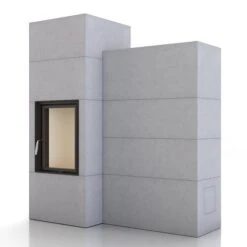 Kaminbausatz Brunner BSO 03 | 9 KW, Drehtür/Drehtür, Tunnel