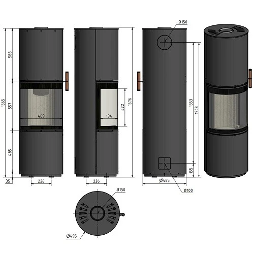 Kaminofen Cera Design Volare 6 KW Raumluftunabhängig 5 Kaminofen Cera Design Volare 6 KW Raumluftunabhängig – Bild 3