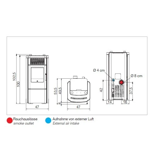 Pelletofen Edilkamin Klik 8,3 KW 5 Pelletofen Edilkamin Klik 8,3 KW – Bild 3