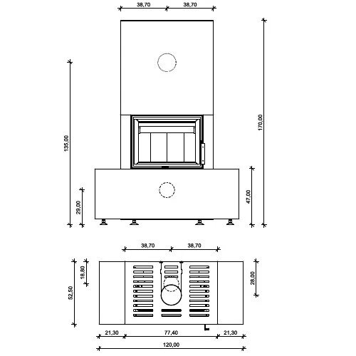 Kaminbausatz Neocube F11 4,8 KW 5 Kaminbausatz Neocube F11 4,8 KW – Bild 3
