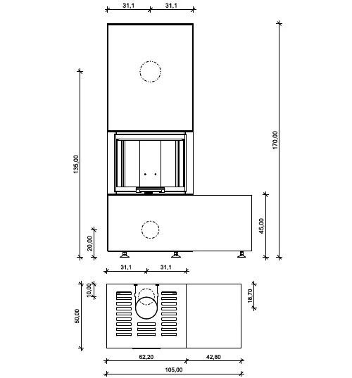Kaminbausatz Neocube P12 5,7 KW 5 Kaminbausatz Neocube P12 5,7 KW – Bild 3