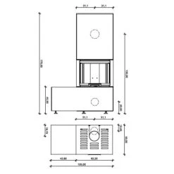 Kaminbausatz Neocube P13 5,7 KW 7 Kaminbausatz Neocube P13 5,7 KW -Chimney Geschaft p13 900x900