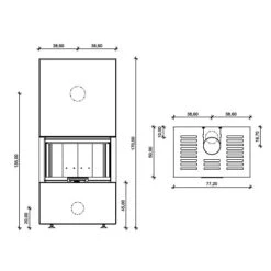 Kaminbausatz Neocube P20 7,8 KW -Chimney Geschaft p20 done 900x900