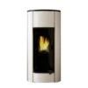 Pelletofen PALAZZETTI Ecofire Inés 6 KW Raumluftunabhängig -Chimney Geschaft palazzetti ines metall weiss top schwarz frei 1024px web 900x900